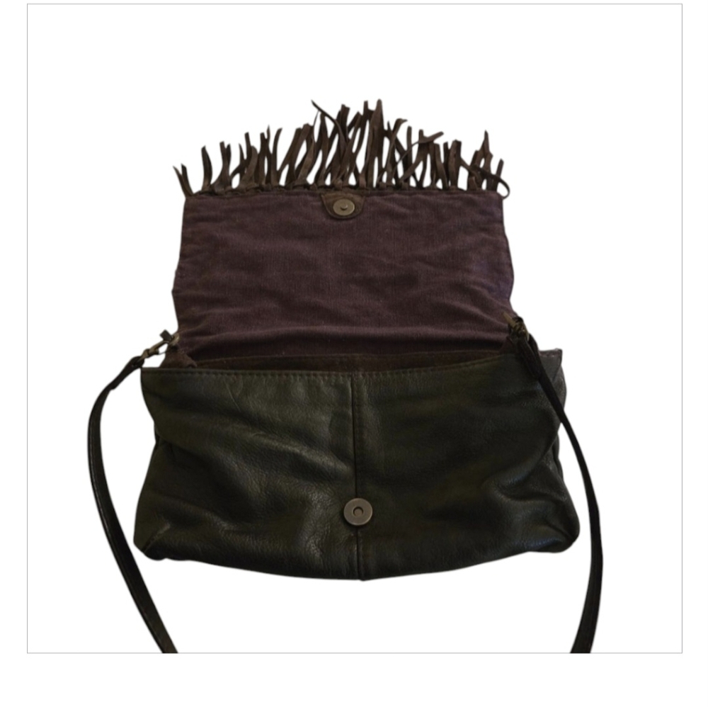 Lucky Brand daisy suede and leather shoulder bag - Picture 3 of 10